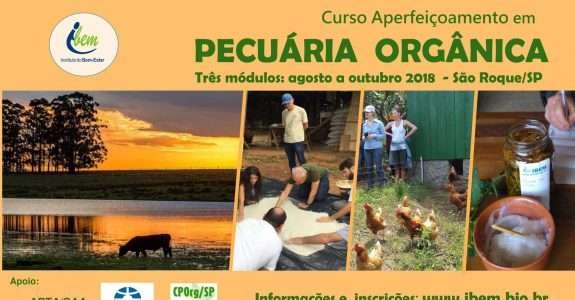 IBEM realiza curso sobre pecuária orgânica em SP IBEM realiza curso sobre pecuária orgânica em SP