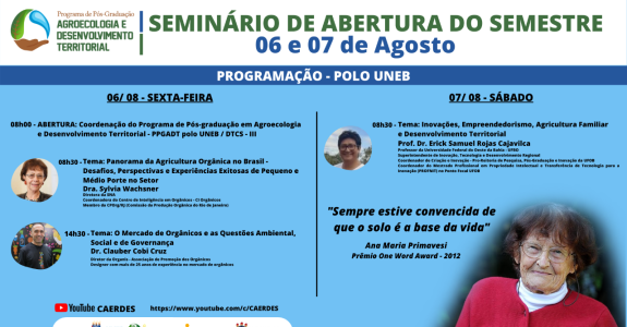 Seminário destaca o mercado de alimentos orgânicos no Brasil
