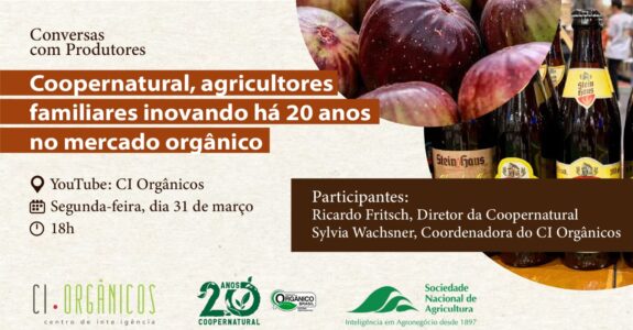 Confira o webinar com a Coopernatural falando sobre desafios e soluções para a produção orgânica no Brasil