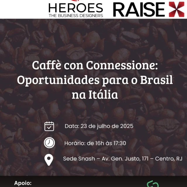 Produtores de Café Orgânico e Biodinâmico. ☕️☕️

Conexão SNASH com a Câmara Italiana 📣

O café brasileiro está pronto para ocupar um novo espaço na xícara dos italianos. Você está preparado para essa jornada?

No dia 23 de julho, na Sede SNASH Rio, será apresentado um estudo inédito sobre o mercado italiano de café, realizado pela plataforma de inteligência de mercado Raise X. A análise aprofunda temas estratégicos como:

✅ O perfil sensorial preferido pelos consumidores italianos – será que o café brasileiro está alinhado?
✅ A demanda crescente por cafés especiais, com rastreabilidade, sustentabilidade e história de origem – impulsionada por um público jovem e urbano.
✅ A estrutura do mercado: das grandes torrefadoras e importadores aos nichos de cafeterias independentes.
✅ Desafios para os produtores brasileiros: como adaptar a oferta às exigências de um dos mercados mais tradicionais e exigentes do mundo.
✅ Tendências, oportunidades e barreiras de entrada para quem quer exportar com inteligência.

Voltado para as Agtechs, cooperativas e profissionais da cadeia cafeeira, o evento trará uma visão prática e orientada por dados sobre como acessar e se posicionar estrategicamente na Itália.

O evento será gratuito, com vagas limitadas. Será uma excelente oportunidade para fazer networking com especialistas da área. Também haverá um coffee break!🌱

🔗 INSCREVA-SE:

- Formato Presencial:
https://www.sympla.com.br/evento/caffe-con-connessione-oportunidades-para-o-brasil-na-italia/3031803

- Formato Remoto:
https://www.sympla.com.br/evento-online/caffe-con-connessione-oportunidades-para-o-brasil-na-italia/3031781

📅 Data: 23 de julho
⏰ Horário: A partir das 16h
📍 Local: Sede do SNASH — Av. General Justo, 171 - Centro - Rio de Janeiro